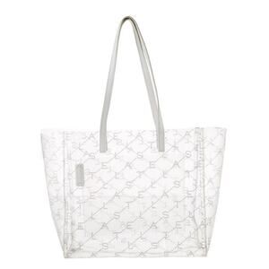 Stella McCartney Clear PVC Signature Studded Shoulder Tote Bag (SMXX191)